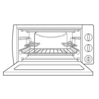 Desenho de Forno elétrico para colorir