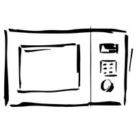 Desenho de Forno microondas para colorir