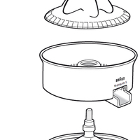 Desenho de Peças do espremedor de suco para colorir