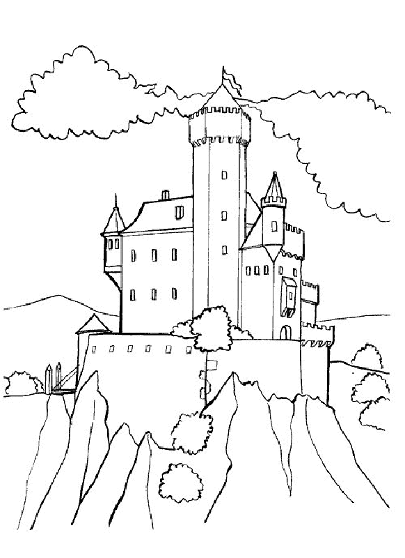 Castelo na montanha