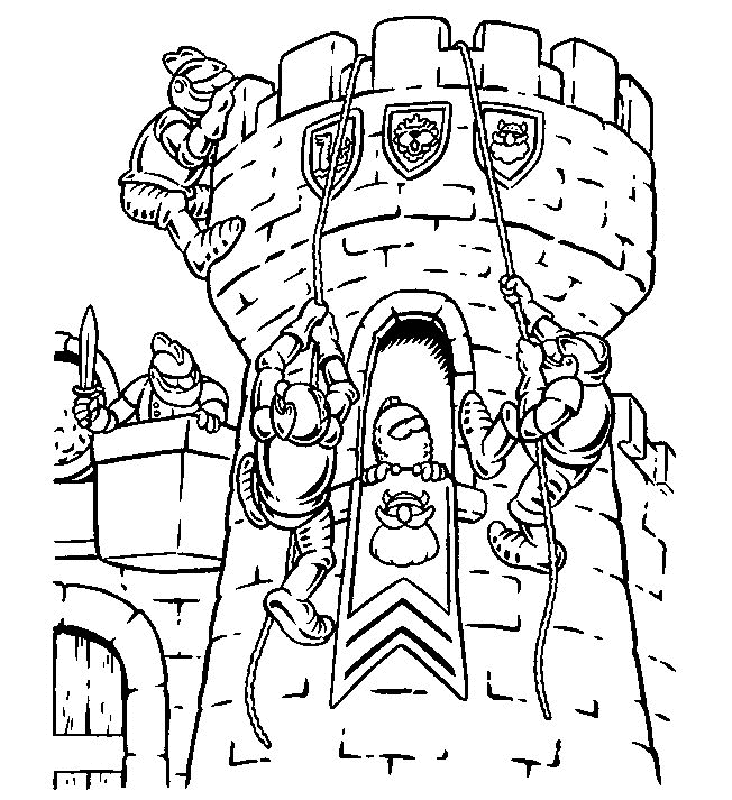 Desenho Para Colorir torre do castelo - Imagens Grátis Para Imprimir - img  18475