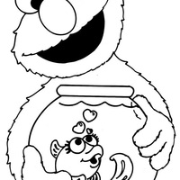 Desenho de Elmo e aquário para colorir