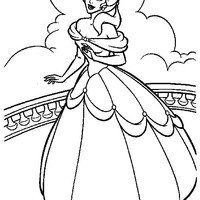 Desenho de Bela princesa da Disney para colorir