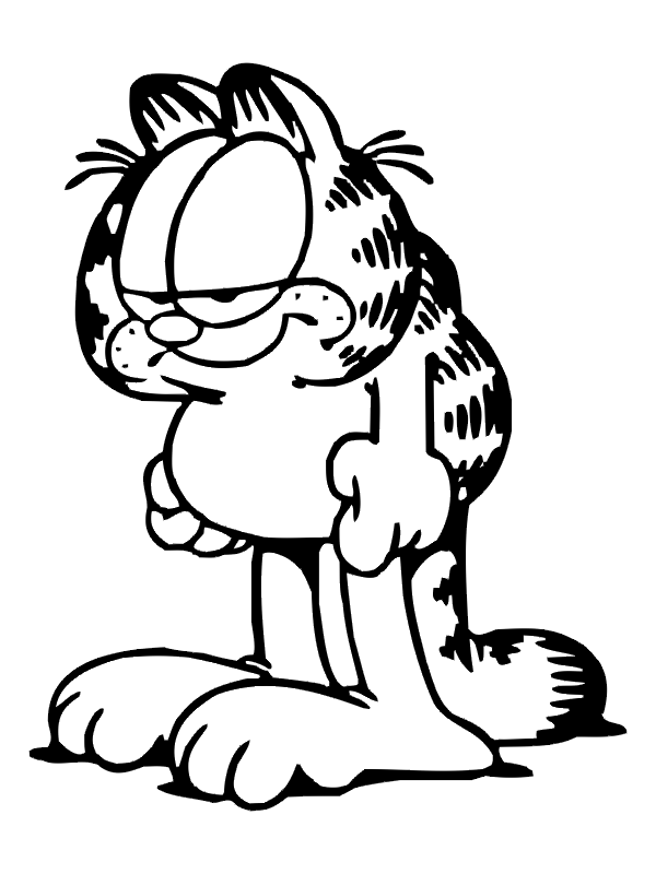 Garfield irritado