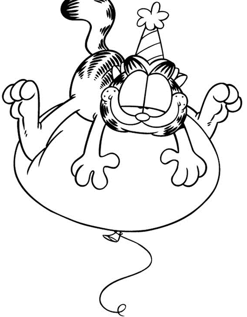 Garfield na bola de soprar