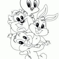 Desenho de Bebês Looney Tunes para colorir