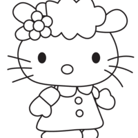 Desenho de Amigo de Hello Kitty para colorir