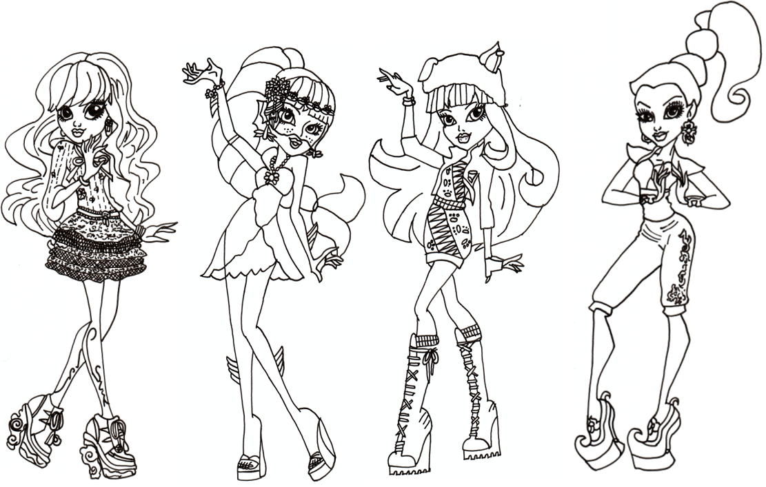 Desenhos para imprimir e colorir Monster High