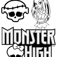 Desenho de Bonecas Monster High para colorir