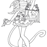Desenho de Catherine Demew Monster High para colorir