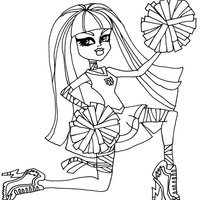 Desenho de Cleo de Nile cheerleader para colorir