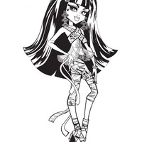 Desenho de Cleo de Nile Monster High para colorir