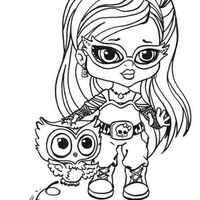 Desenho de Ghoulia Yelps bebê para colorir