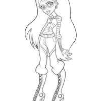 Desenho de Ghoulia Yelps Monster High para colorir