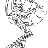 Desenho de Isi Dawndancer para colorir