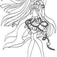 Desenho de Kiyomi Haunterly para colorir