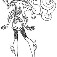 Desenho de Lagoona Blue Monster High para colorir