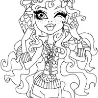 Desenho de Lagoona Blue piscando olho para colorir