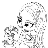 Desenho de Monster High baby para colorir