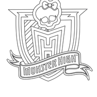 Desenho de Monster High logo para colorir