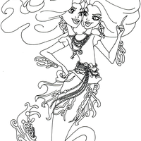 Desenho de Peri Pearl Serpentine para colorir
