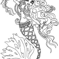 Desenho de Sirena Von Boo para colorir