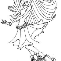 Desenho de Spectra Vondergeist Monster High para colorir