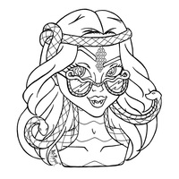 Desenho de Viperine Gorgon Monster High para colorir