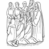 Desenho de Apóstolos de Jesus para colorir