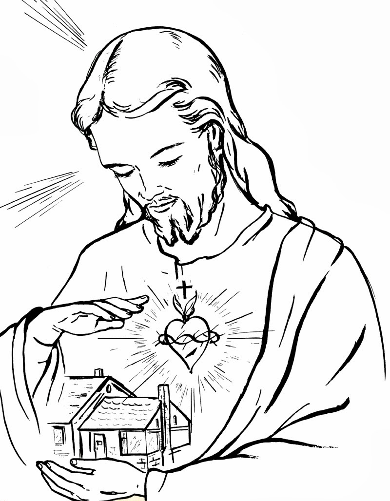 Desenho de Jesus Cristo para colorir - Tudodesenhos