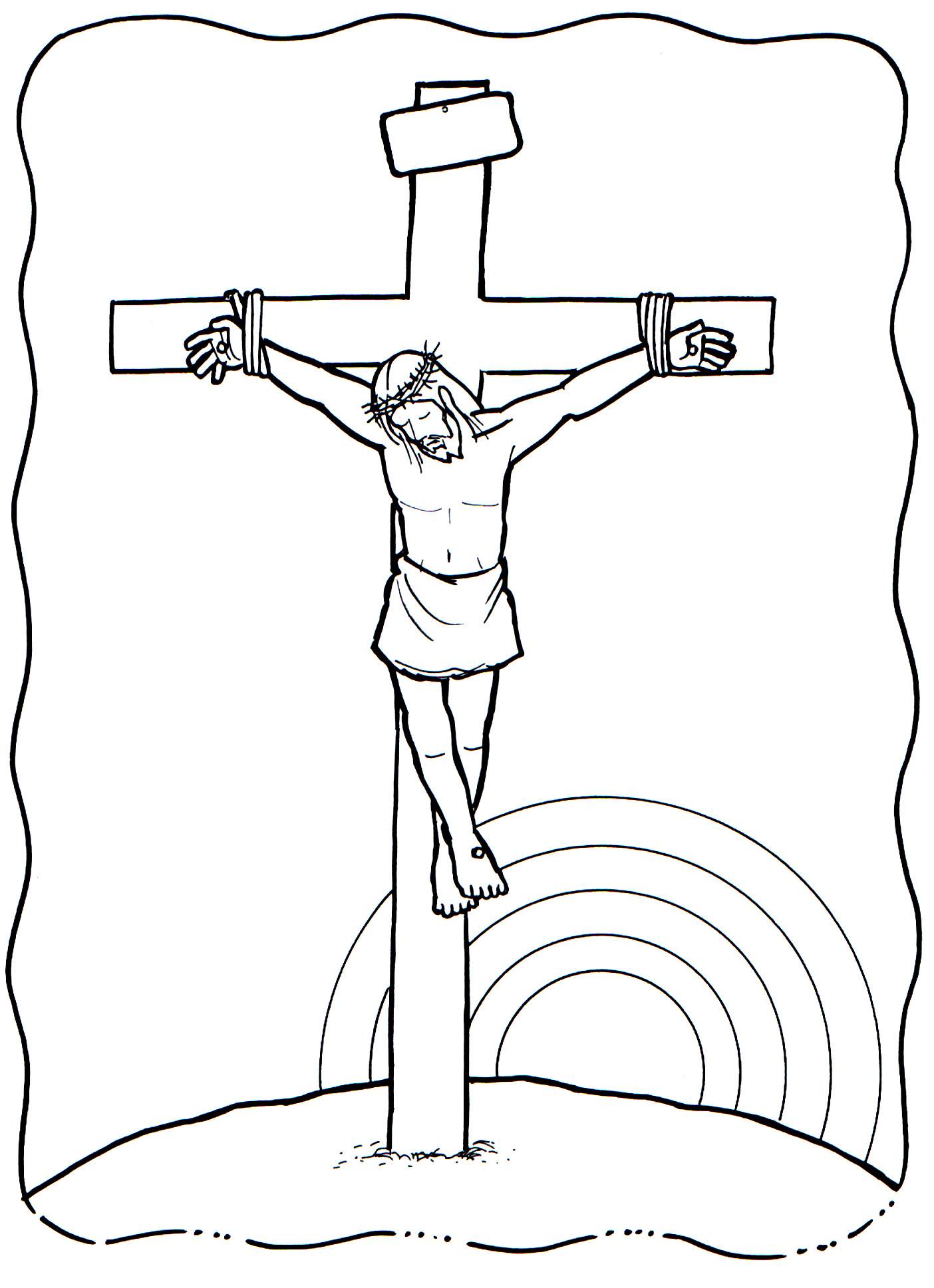 Jesus morto na cruz