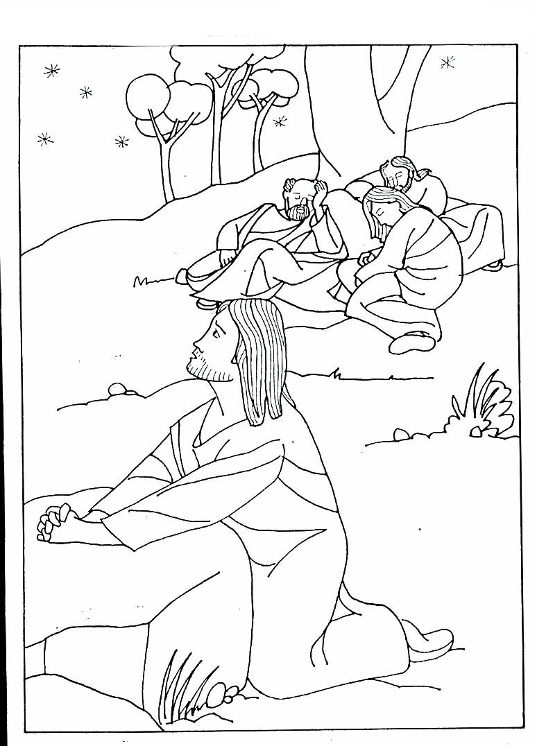 Jesus orando no horto das oliveiras