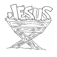 Desenho de Nome Jesus para colorir