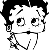 Desenho de Betty Boop boneca para colorir