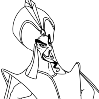 Desenho de Jafar para colorir