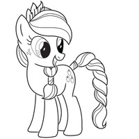 Desenho de Applejack para colorir