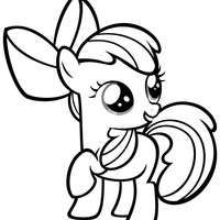 Desenho de Applejack Bloom para colorir