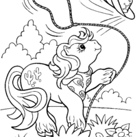 Desenho de My Little Pony cowboy para colorir