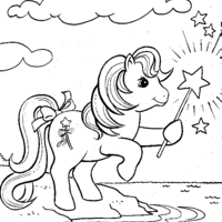 Desenho de My Little Pony fada para colorir