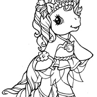Desenho de Princesa Luna de My Little Pony para colorir