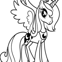 Desenho de Princesa Luna My Little Pony para colorir