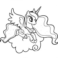 Desenho de Princesa Celestia para Colorir - Colorir.com