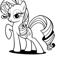 Desenho de Rarity My Little Pony para colorir