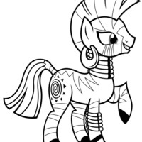Desenho de Zecora My Little Pony para colorir