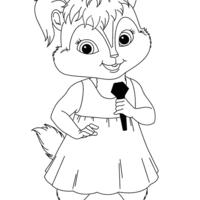 Desenho de Eleanor para colorir