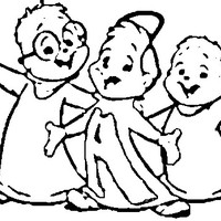 Desenho de Meninos do Alvin e os esquilos para colorir