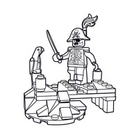 Desenho de Pirata Lego para colorir