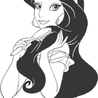 Desenho de Jasmine para colorir