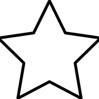 Desenho de Estrela vazada para colorir