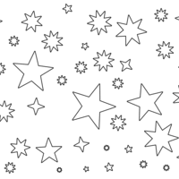 Desenho de Manto de estrelas para colorir